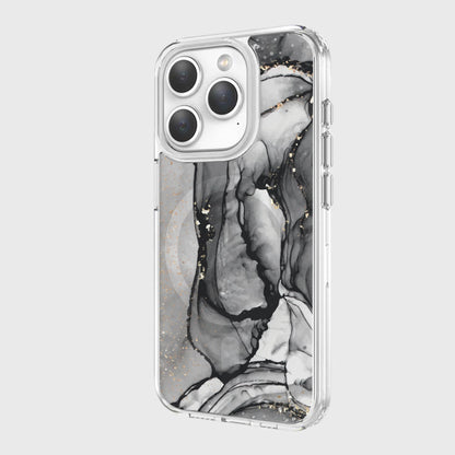 iPhone 15 Pro Max Case With MagSafe - Black Marble