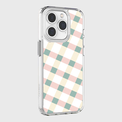 iPhone 15 Pro Max Clear Case - Light Lattice Design