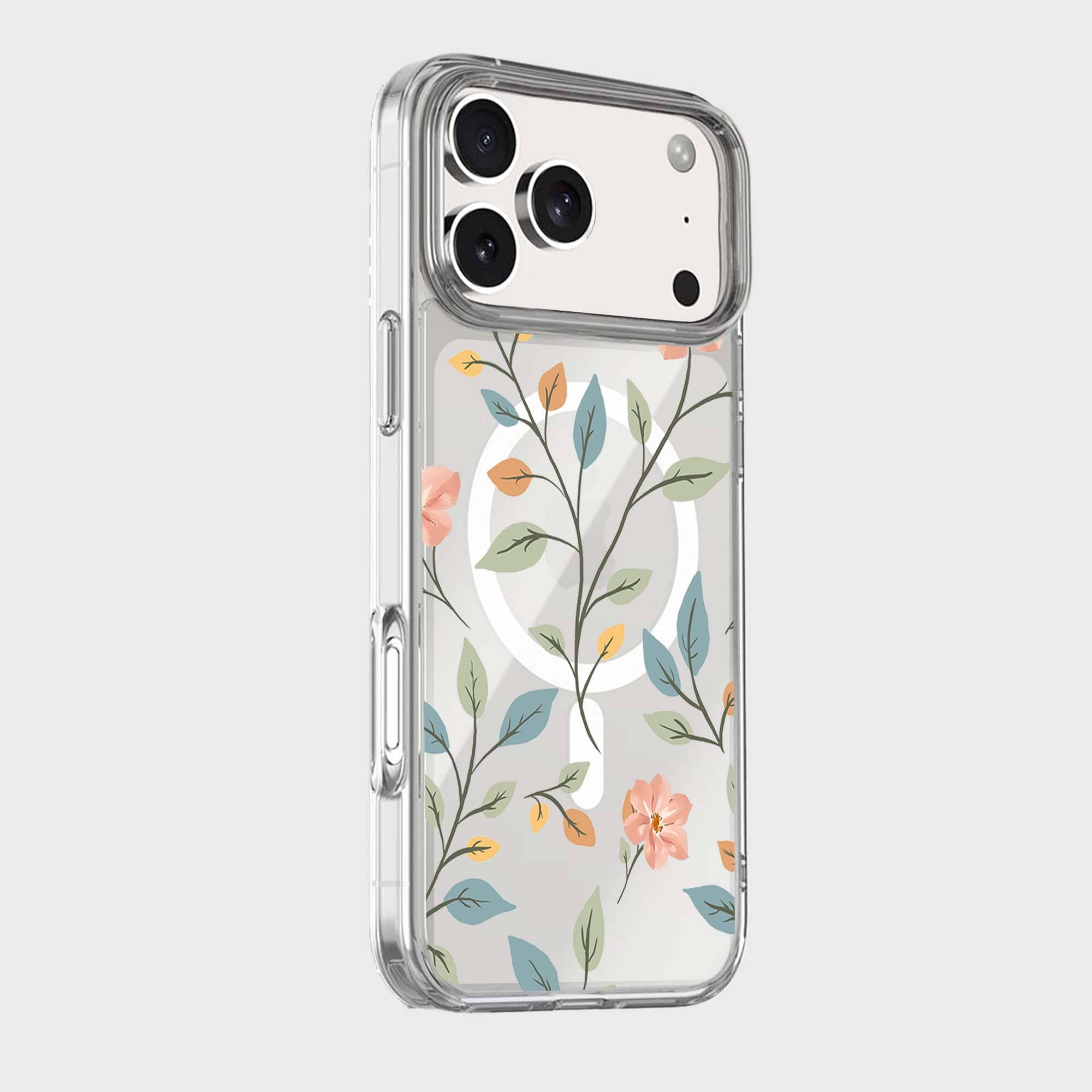 MagSafe iPhone 17 Pro Max Easter Floral Clear Case