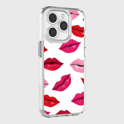 MagSafe iPhone 15 Pro Lips Design Clear Case