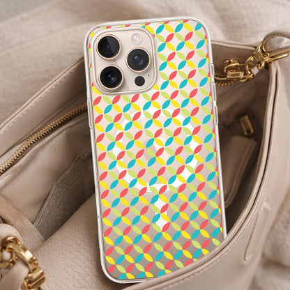 iPhone 16 Pro Clear Case - Yellow Celestial Petal Design