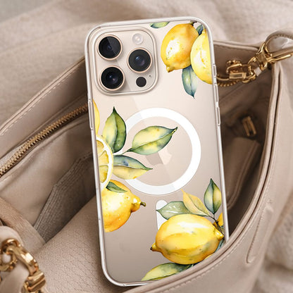 MagSafe iPhone 16 Pro Max Lemons Clear Case
