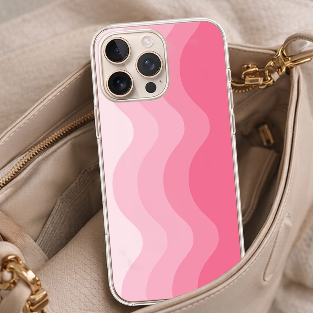 MagSafe iPhone 16 Pro Max Pink Wave Case