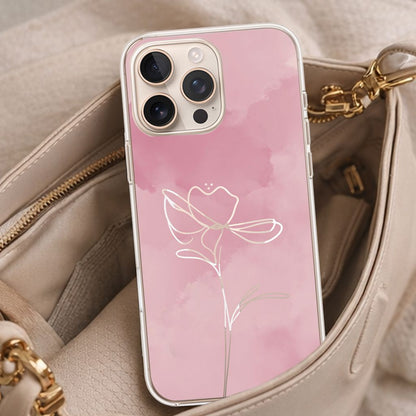 iPhone 16 Pro Case With MagSafe - Pink Flower