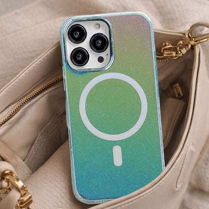 iPhone 16 Pro Max Anti-Yellow Glitter Clear Case with MagSafe