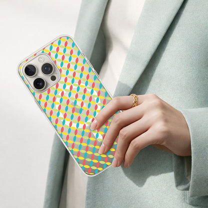 iPhone 16 Pro Max Clear Case - Yellow Celestial Petal Design