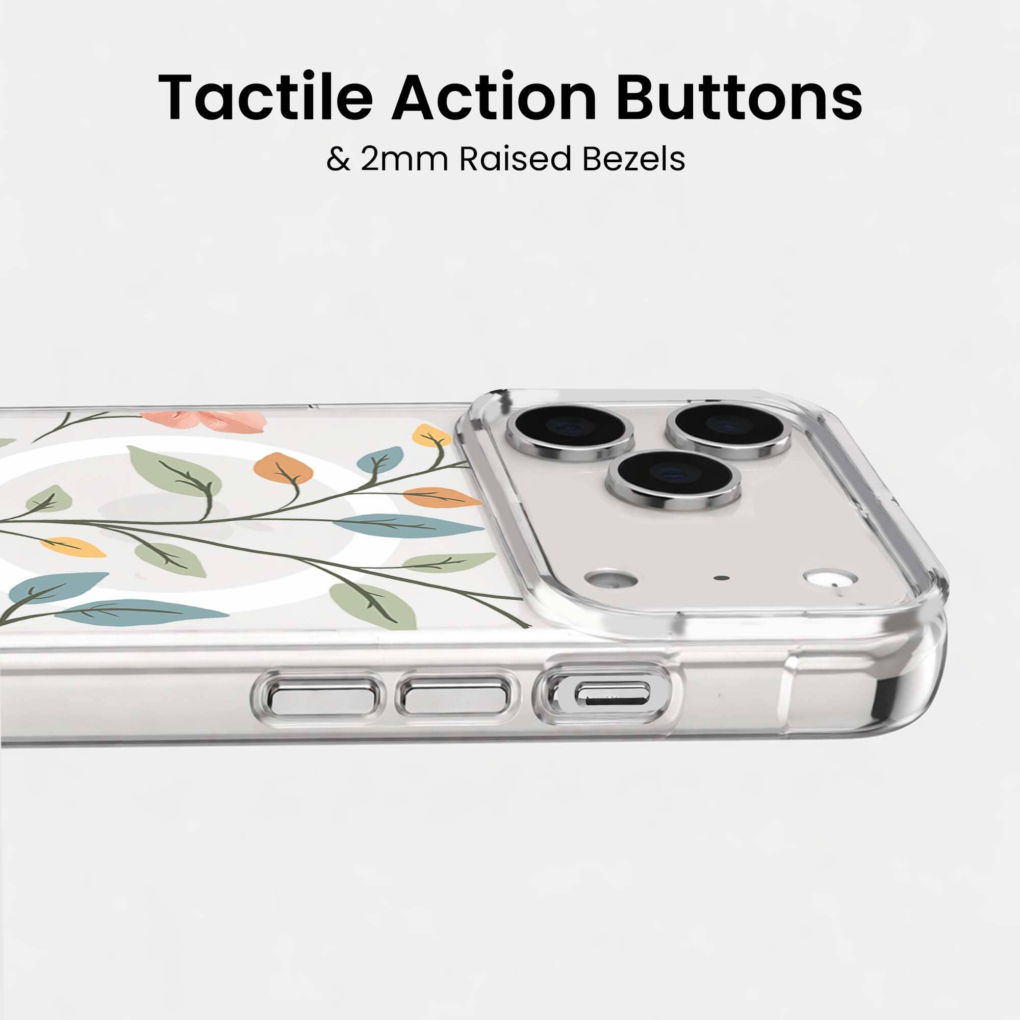 MagSafe iPhone 17 Pro Max Easter Floral Clear Case