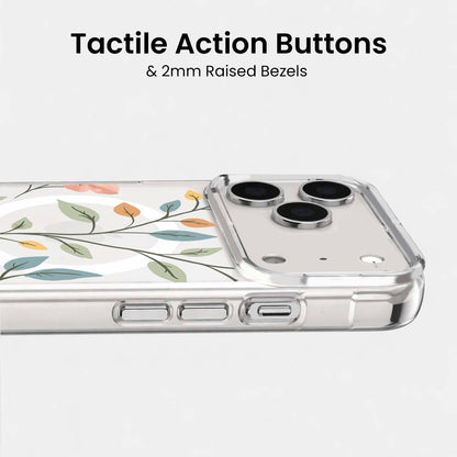 MagSafe iPhone 17 Pro Max Easter Floral Clear Case
