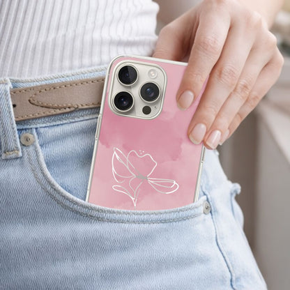 iPhone 16 Pro Case With MagSafe - Pink Flower