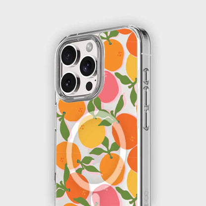 iPhone 15 Pro Max Clear Case - Orange You Clever Design