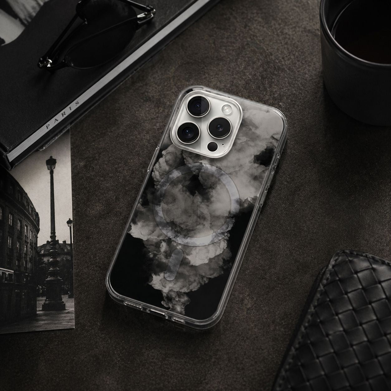 iPhone 15 Pro Case With MagSafe - White Cloud