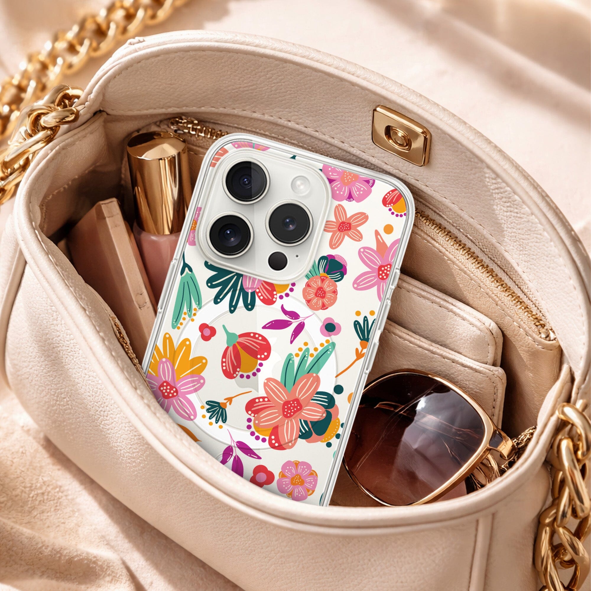 iPhone 15 Pro Max Case With MagSafe - Spring Flower