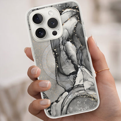 iPhone 15 Pro Max Case With MagSafe - Black Marble