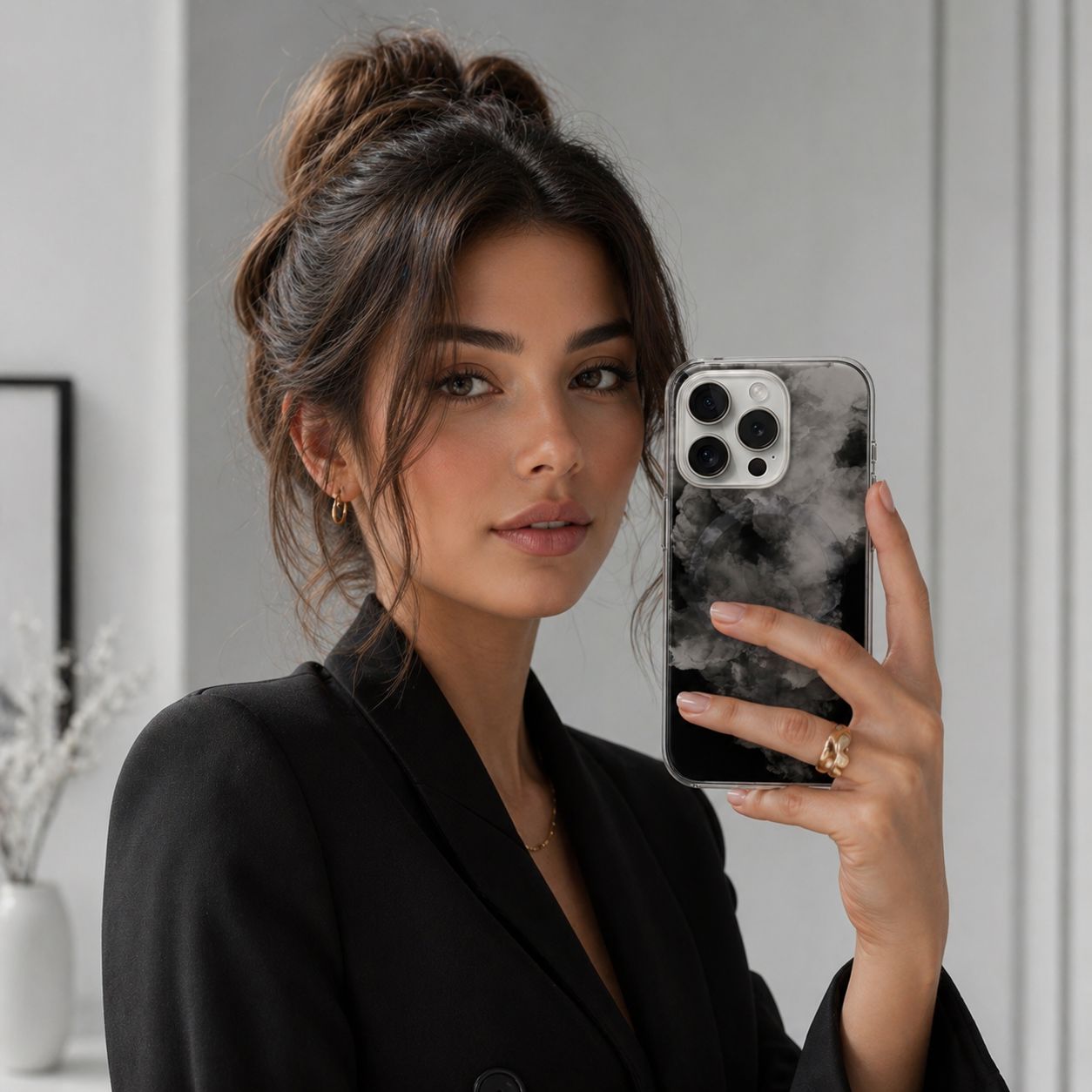 iPhone 15 Pro Max Case With MagSafe - White Cloud