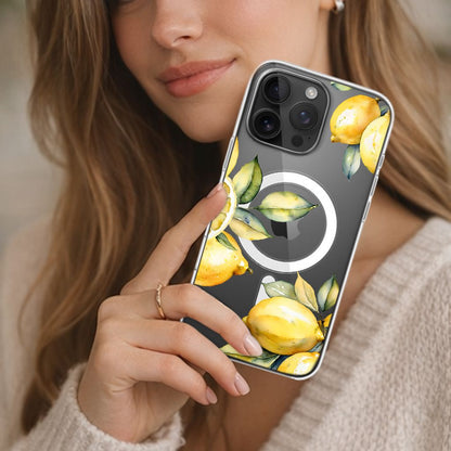 MagSafe iPhone 16 Pro Max Lemons Clear Case
