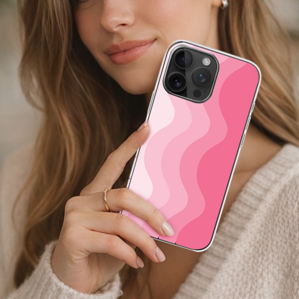 MagSafe iPhone 16 Pro Max Pink Wave Case