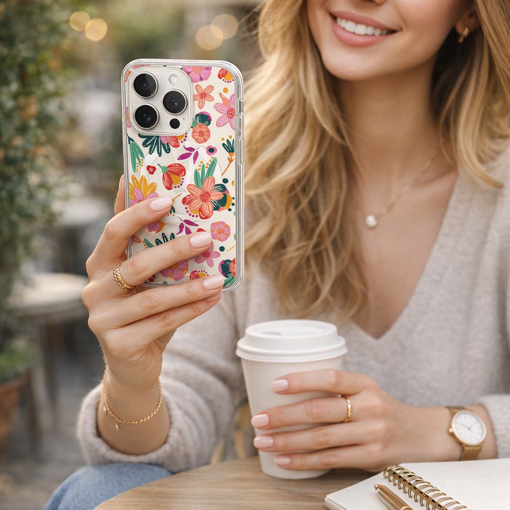 iPhone 15 Pro Case With MagSafe - Spring Flower