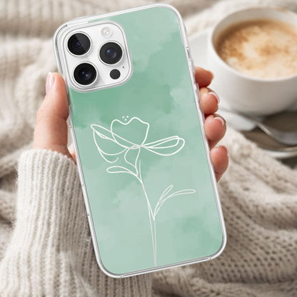iPhone 16 Pro Max Case With MagSafe - Green Flower