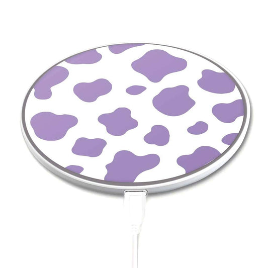 Purple Cow Pattern - Wireless Charging Pad