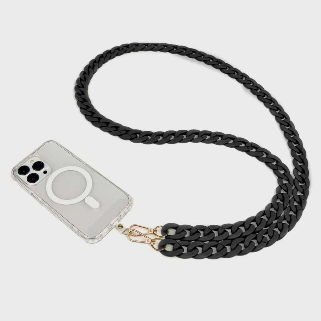 Black Crossbody Phone Chain