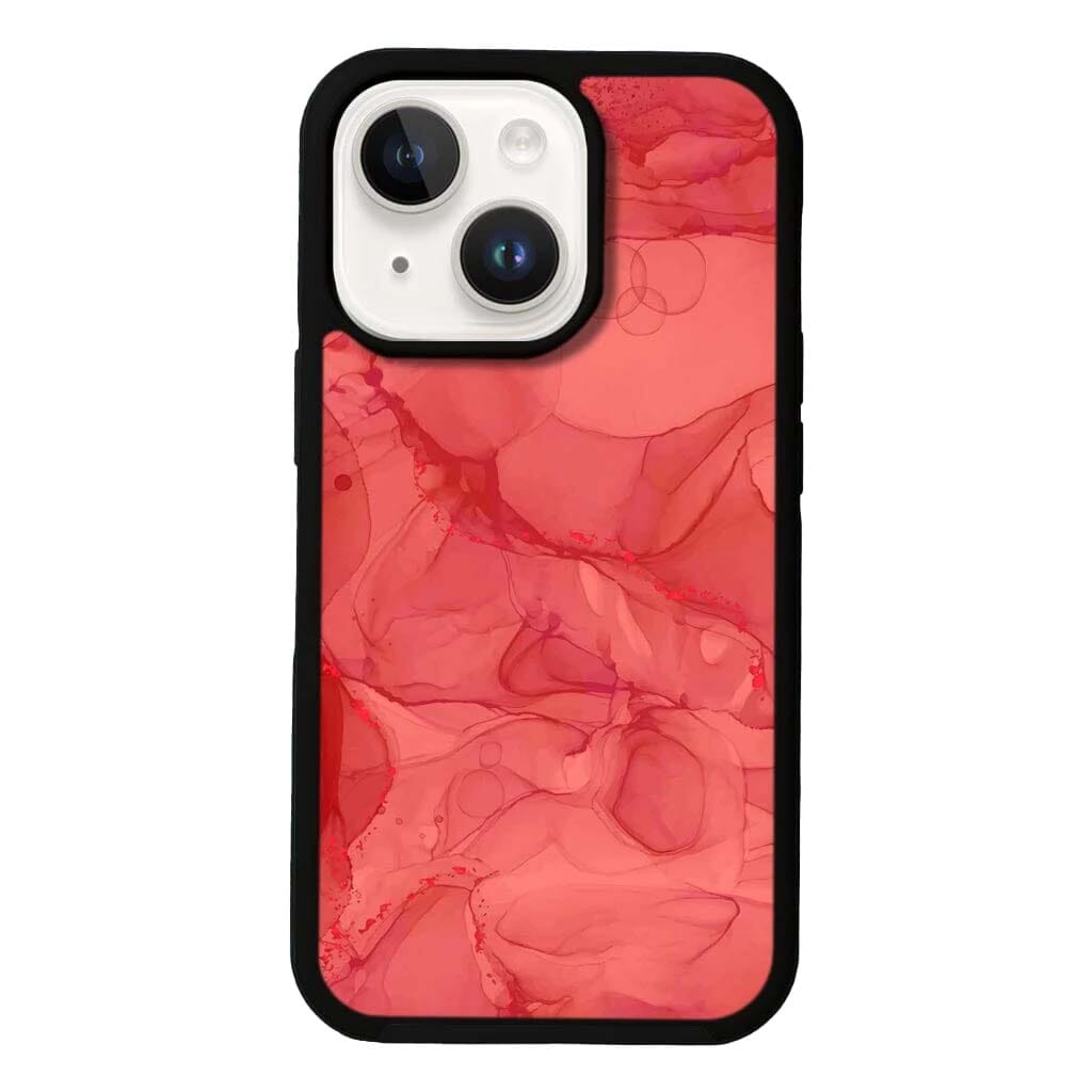 MagSafe iPhone 14 Red Marble Case