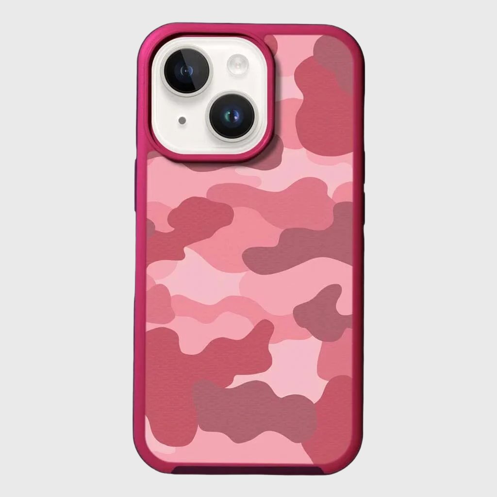 MagSafe iPhone 14 Plus Pink Camo Case