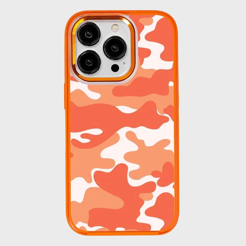 MagSafe iPhone 14 Pro Orange Camo Case