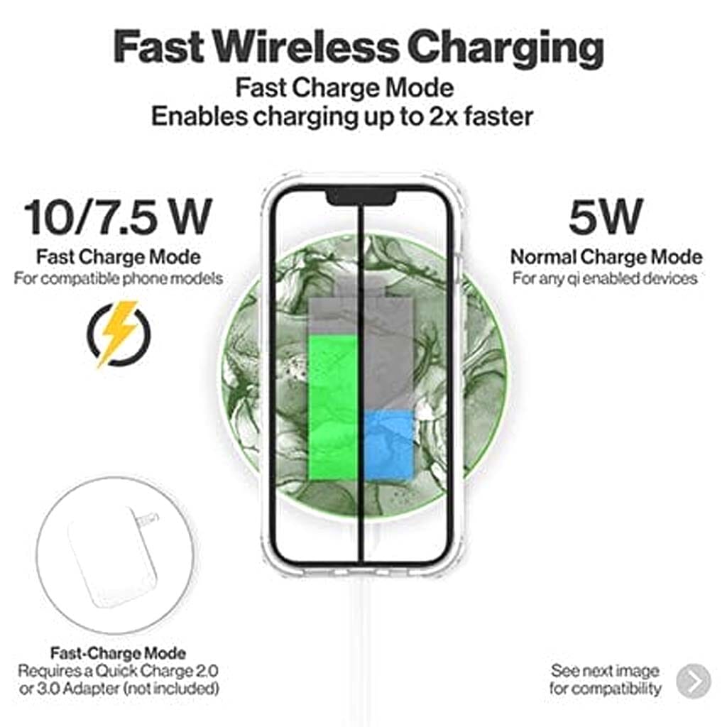 Green Marble - Wireless Charging Pad