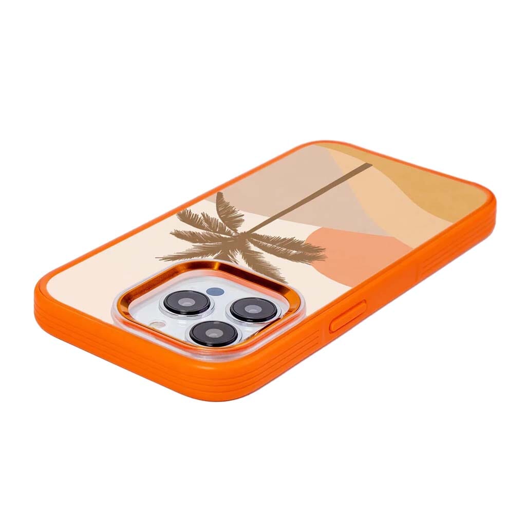 MagSafe iPhone 14 Pro Orange Leaf Case