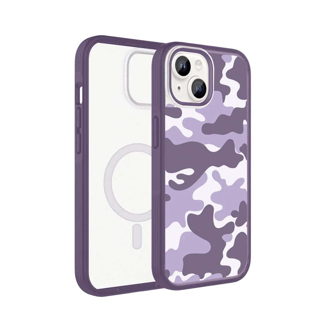 iPhone 15 Plus Case With MagSafe - Purple Camo