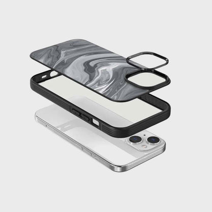 iPhone 16e Case With MagSafe - Black Swirl