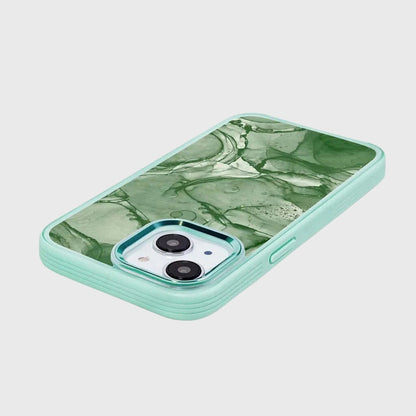 MagSafe iPhone 14 Plus Green Marble Case