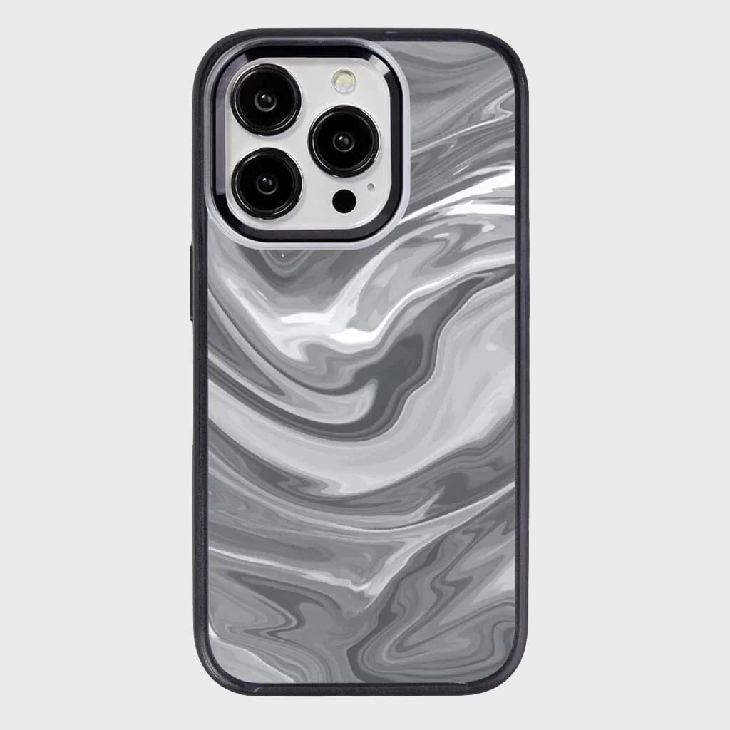 MagSafe iPhone 14 Pro Max Black Swirl Case