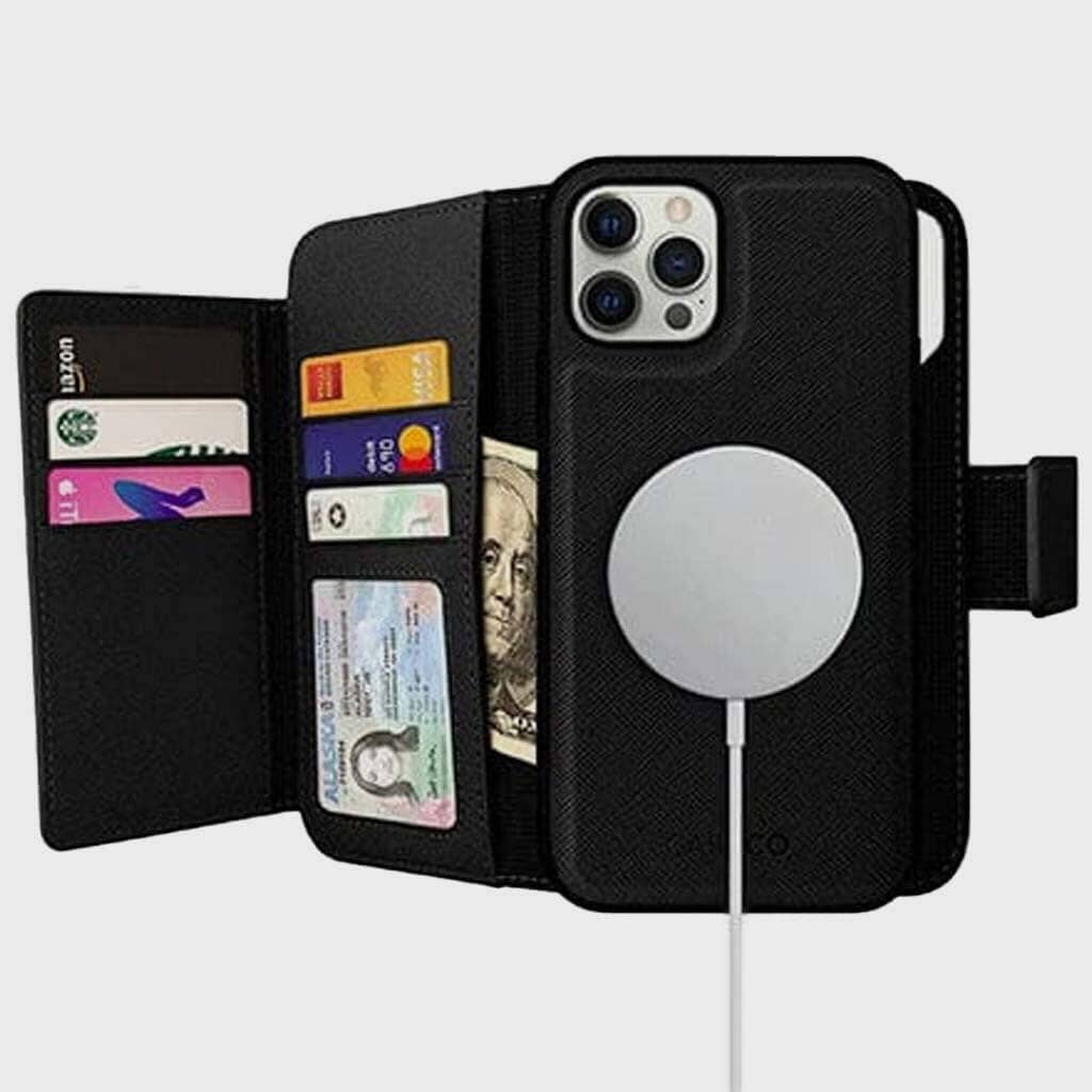 MagSafe iPhone 13 Pro Leather Wallet Case - Sunset Blvd