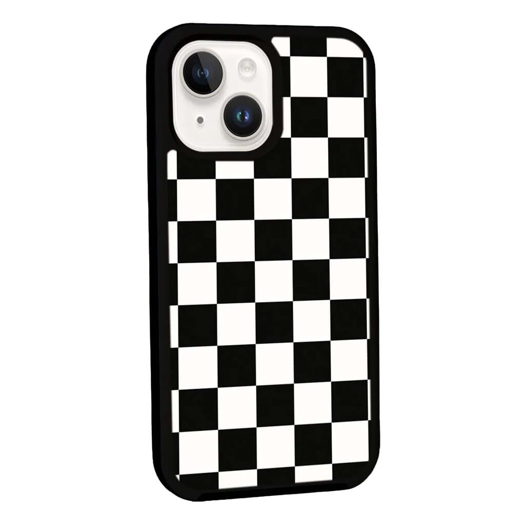 MagSafe iPhone 13 Black Checkerboard Print Case