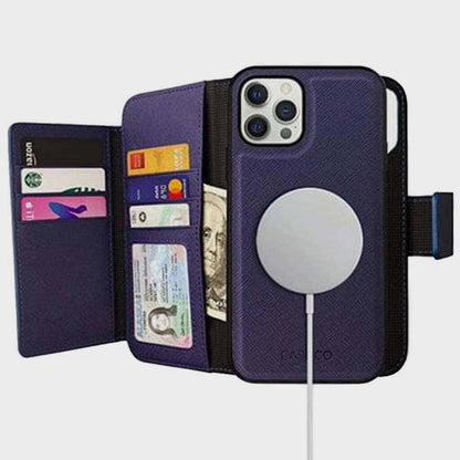 MagSafe iPhone 13 Pro Max Leather Wallet Case - Sunset Blvd