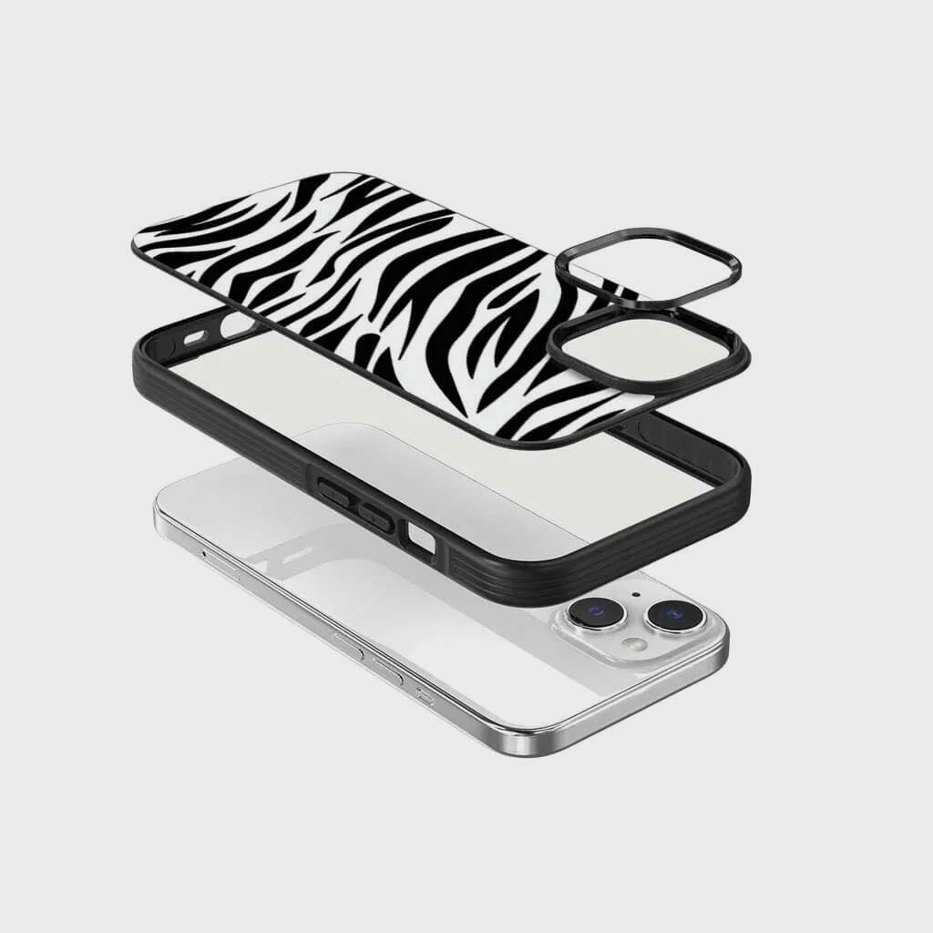 iPhone 15 Case With MagSafe - Zebra