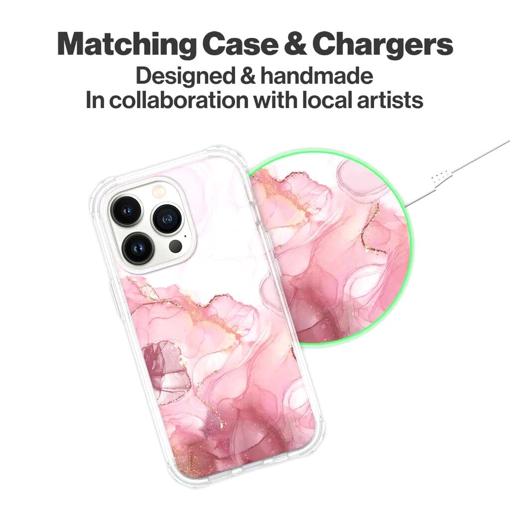 Pink Marble - Wireless Charging Pad