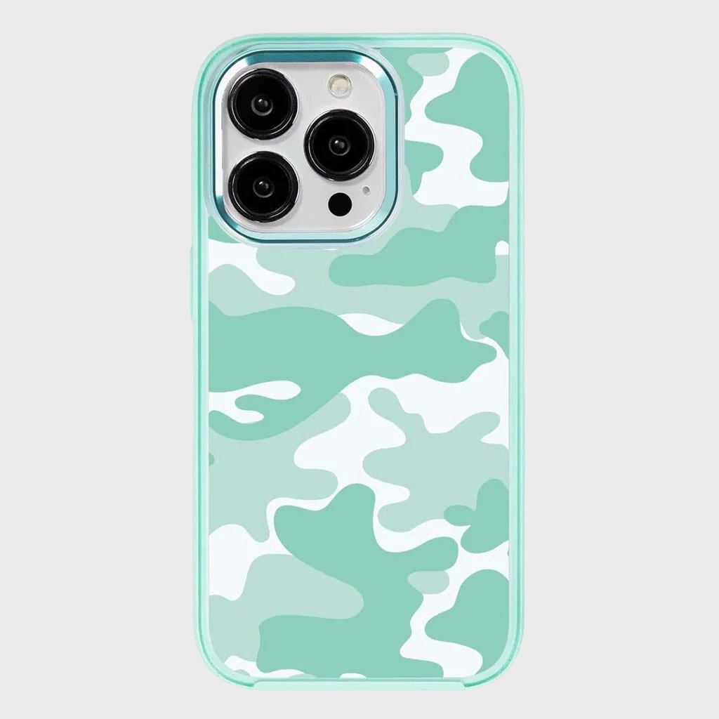 MagSafe iPhone 14 Pro Teal Camo Case