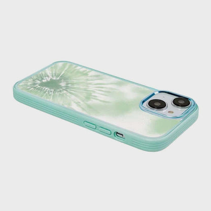 iPhone 15 Case With MagSafe - Green Tie Dye