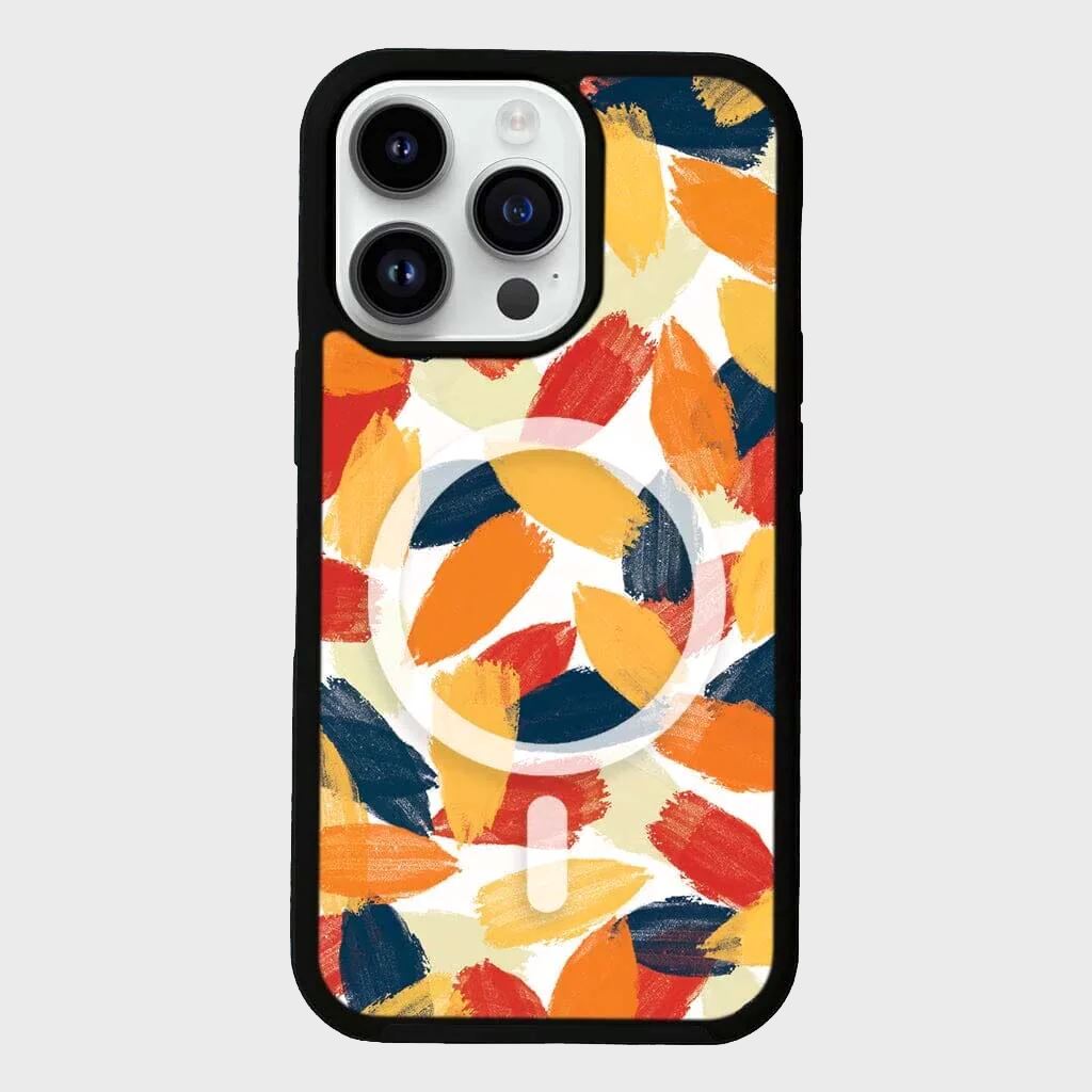 MagSafe iPhone 14 Pro Orange Abstract Case