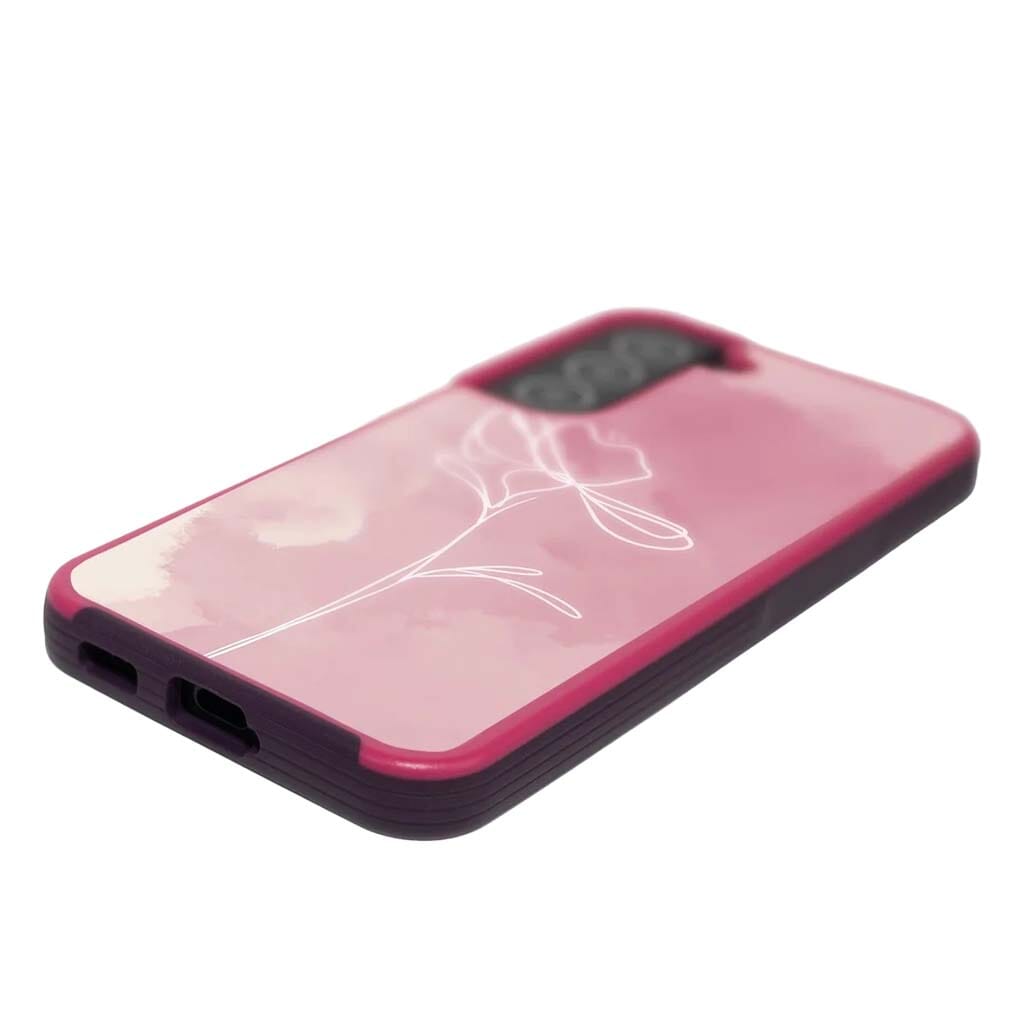 Pink Flower Samsung Galaxy S22 Case