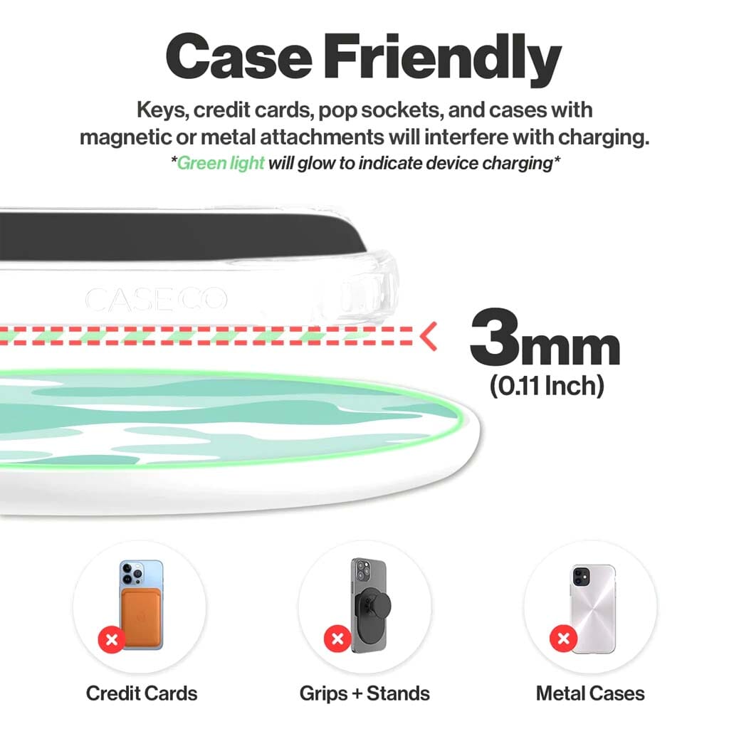Teal Camo - Wireless Charging Pad