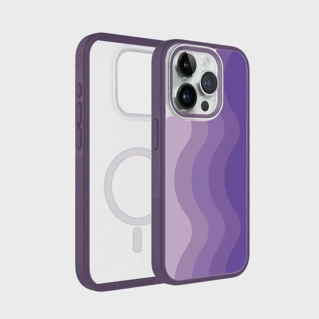 iPhone 15 Pro Case With MagSafe - Purple Wave