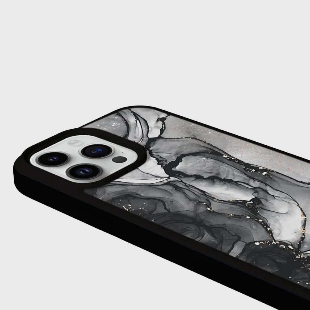 iPhone 15 Pro Max Case With MagSafe - Black Marble