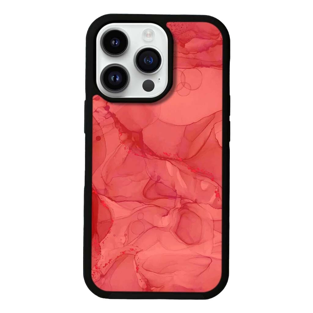 MagSafe iPhone 14 Pro Red Marble Case