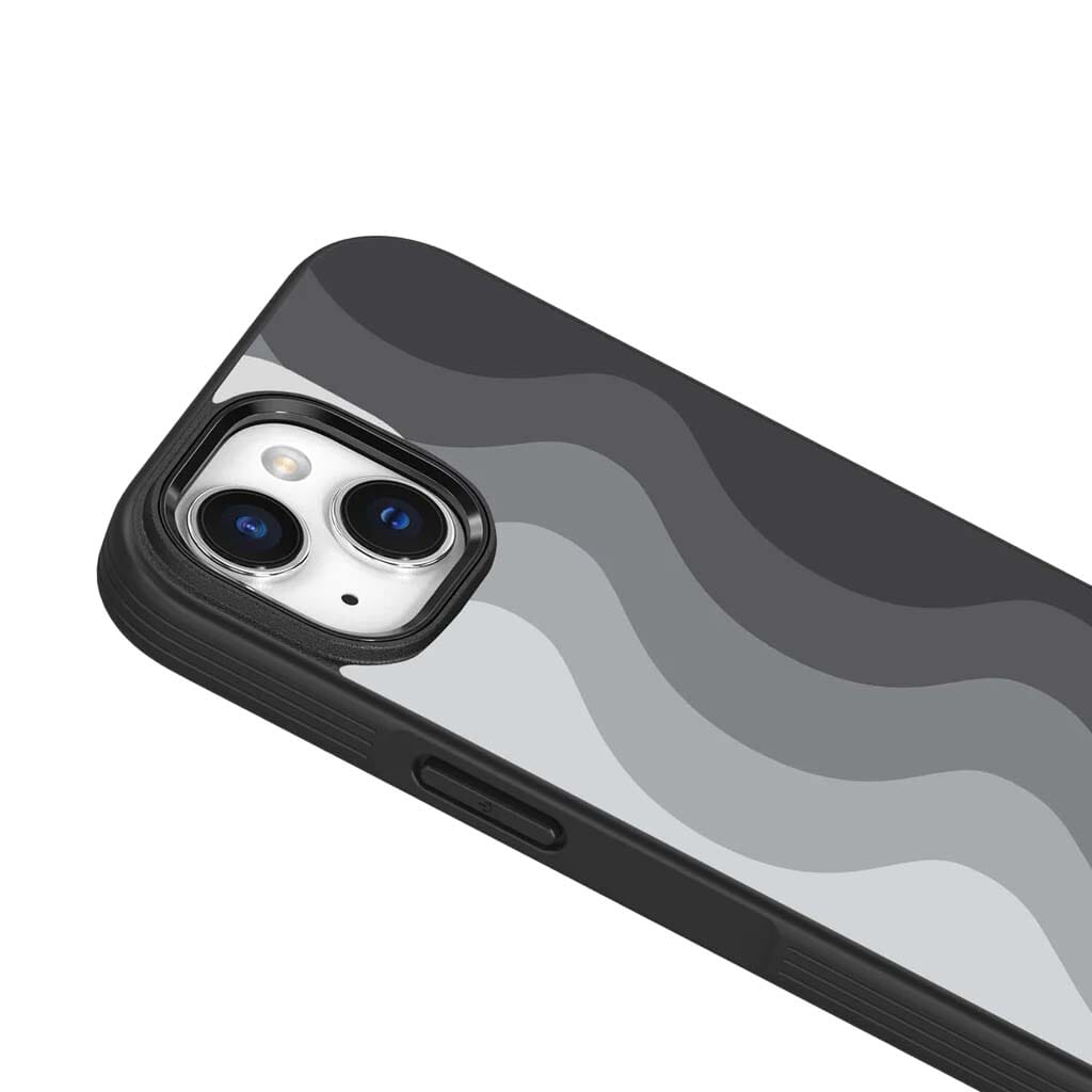 iPhone 15 Case With MagSafe - Black Wave