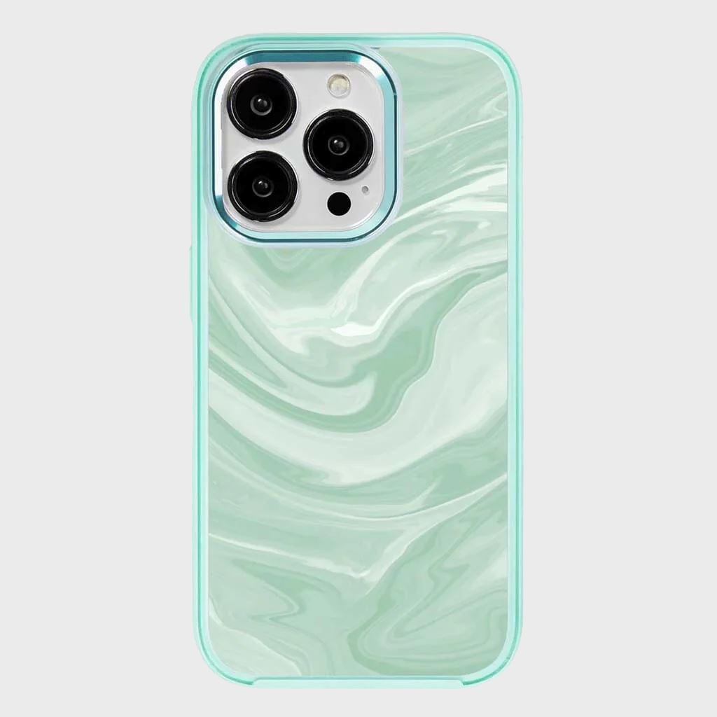 MagSafe iPhone 14 Pro Teal Swirl Case