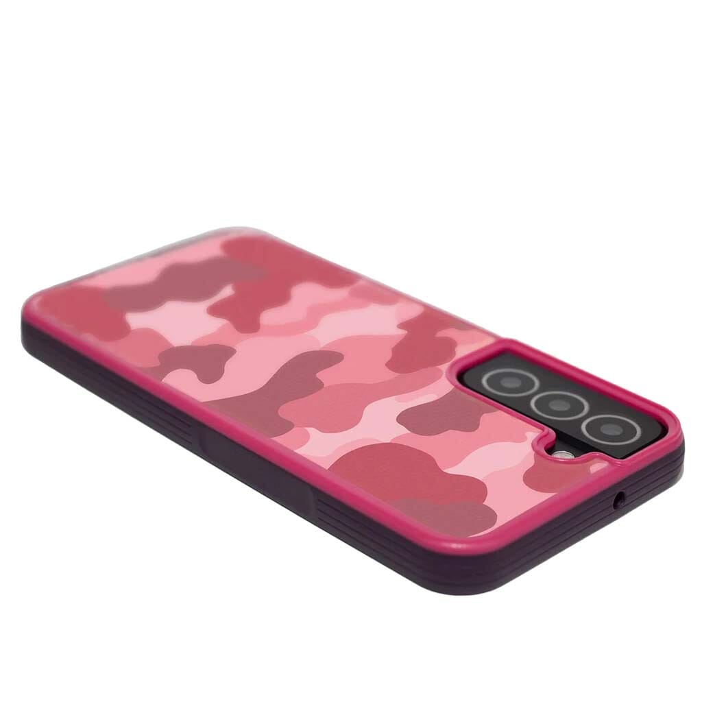 Pink Samsung Galaxy S22 Camo Case