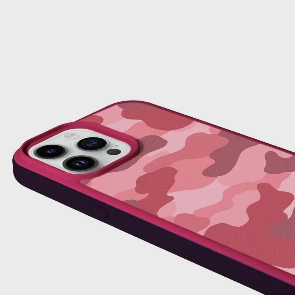 MagSafe iPhone 13 Pro Max Pink Camo Case